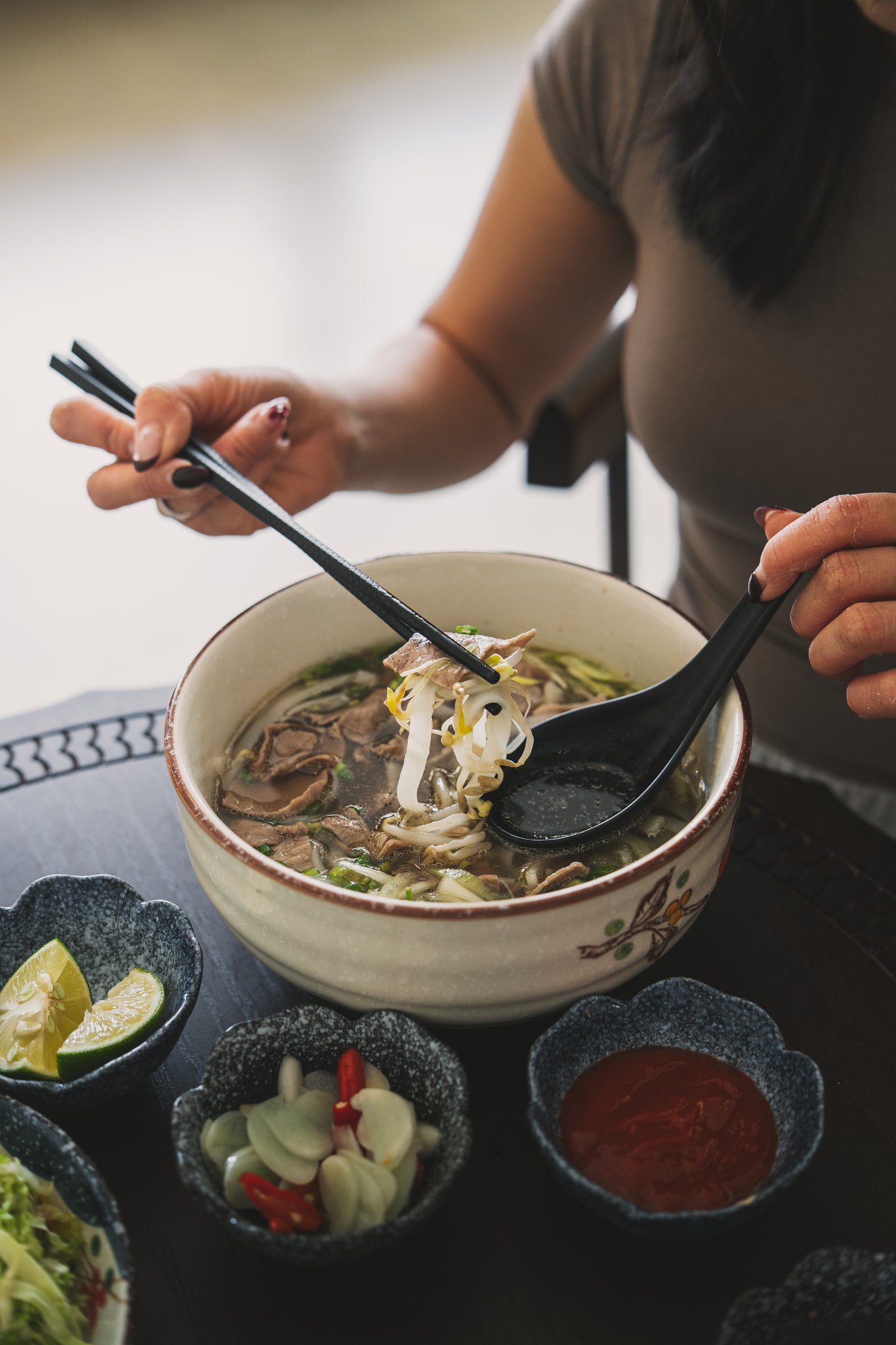 Warming Pho at Hanoi Cafe in Batam