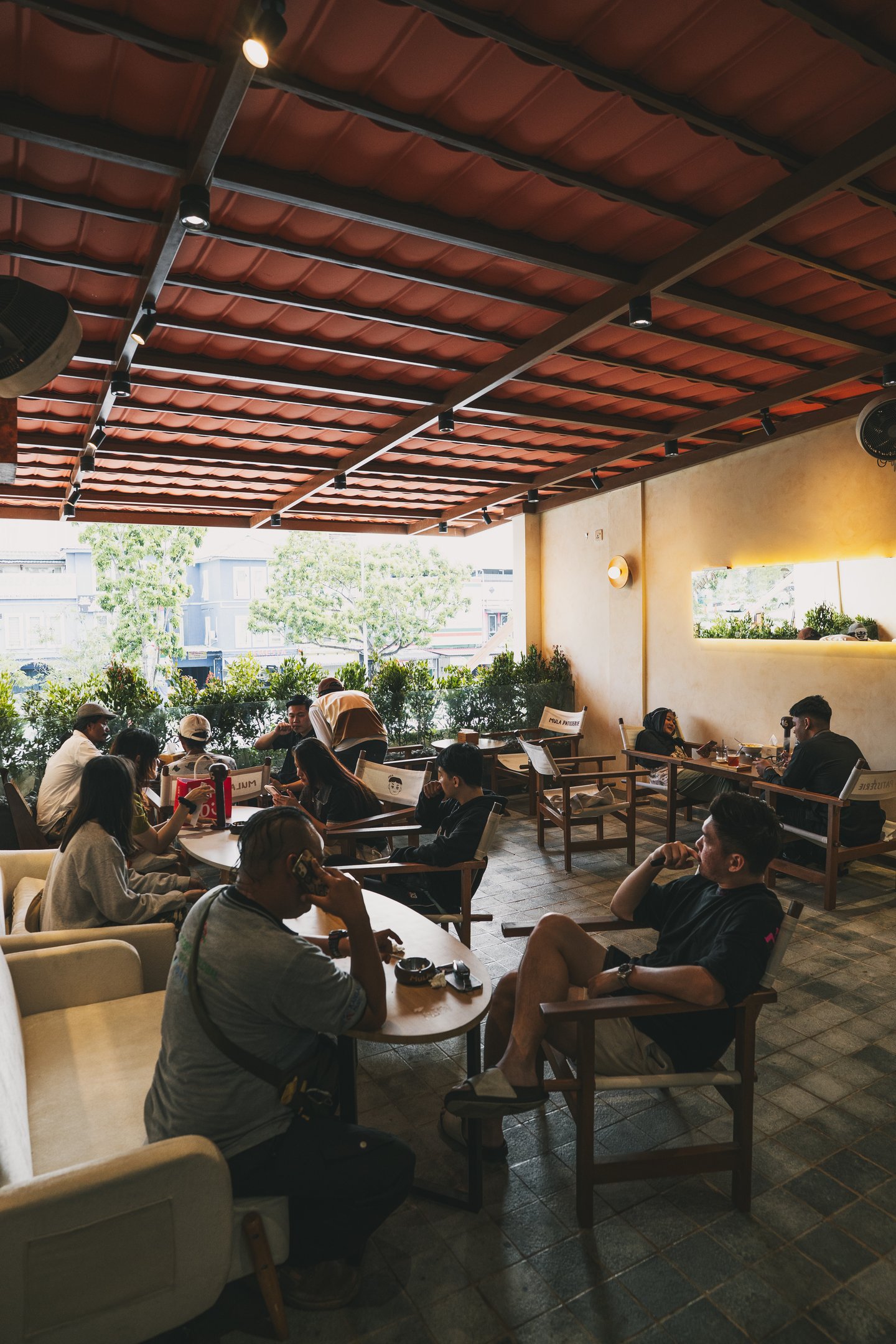 Crowds outdoor area at Mula Patisserie Batam