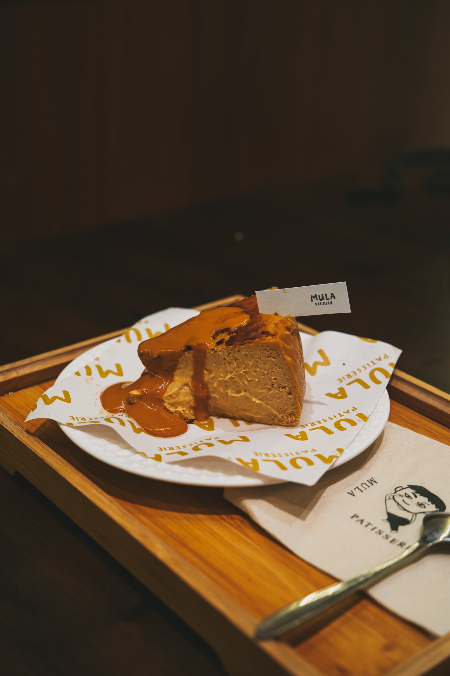 Thai Tea Basque Cheesecake at Mula Pattiserie Batam