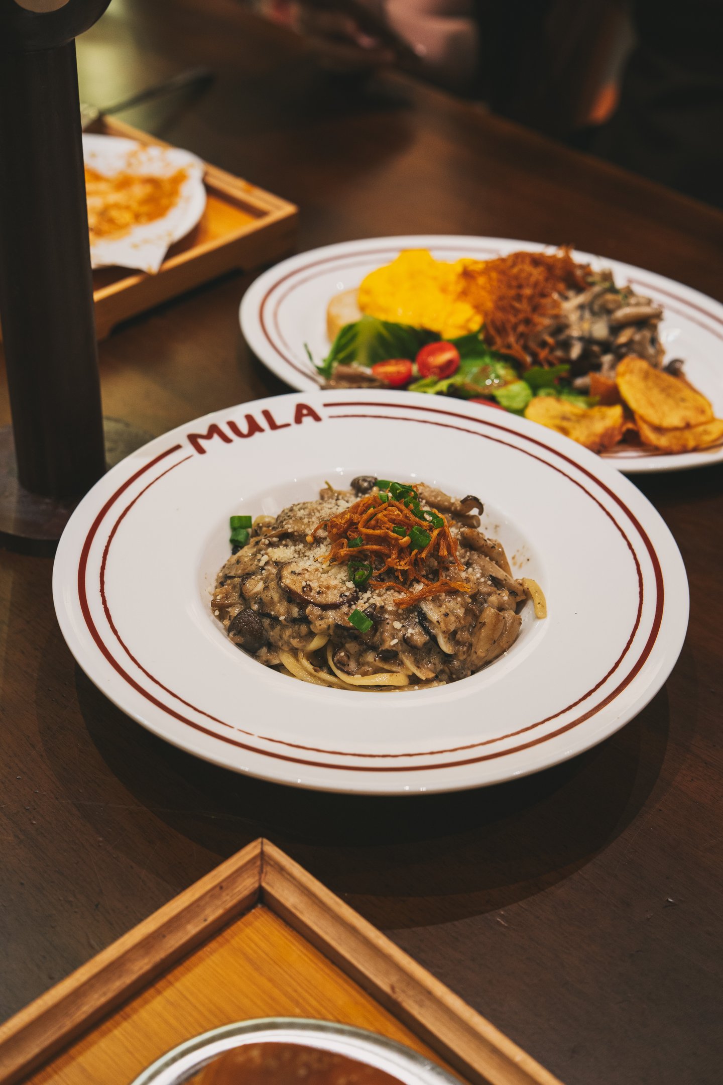Classic Mushroom Pasta at Mula Pattiserie Batam