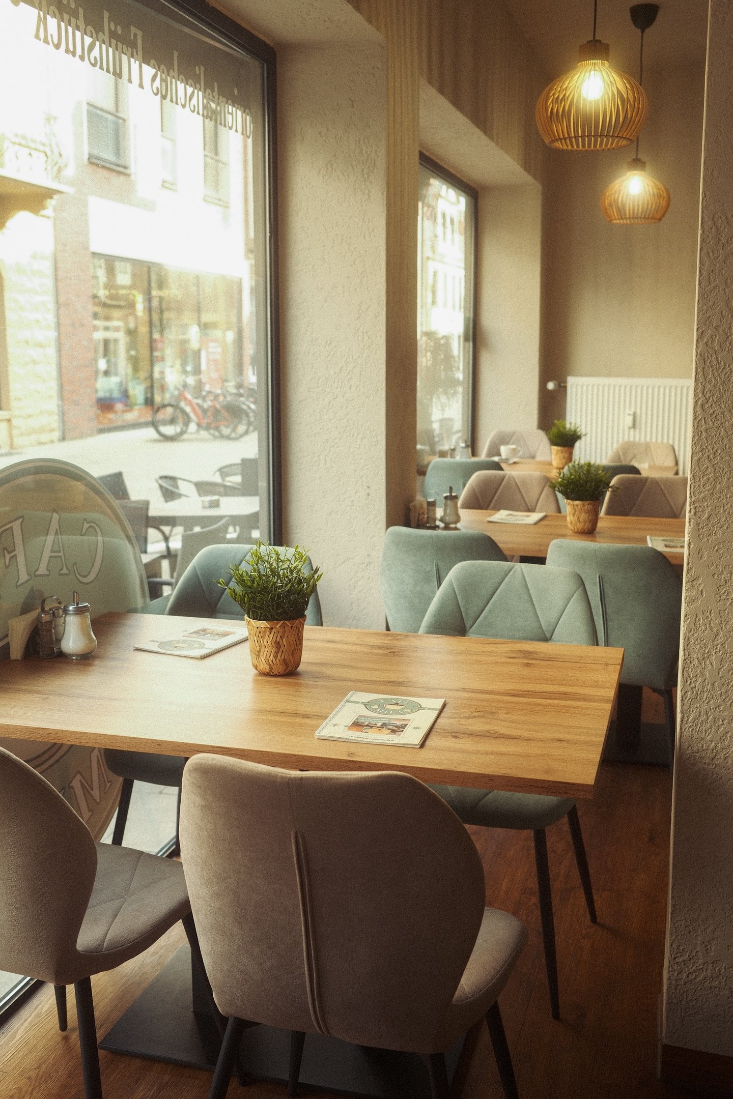 estaurantfotografie Rheine: Gemütliches Ambiente im Café Mila.