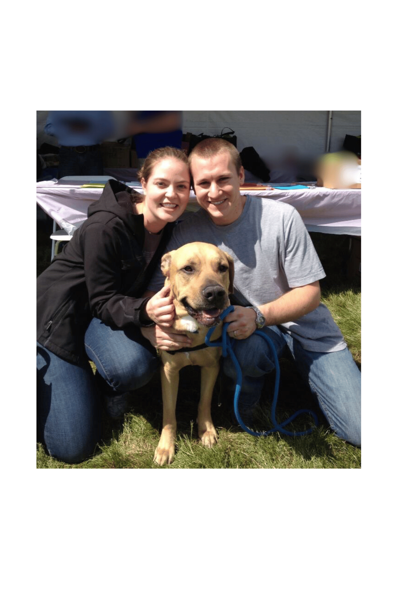 Balou happy and healthy on his adoption day!