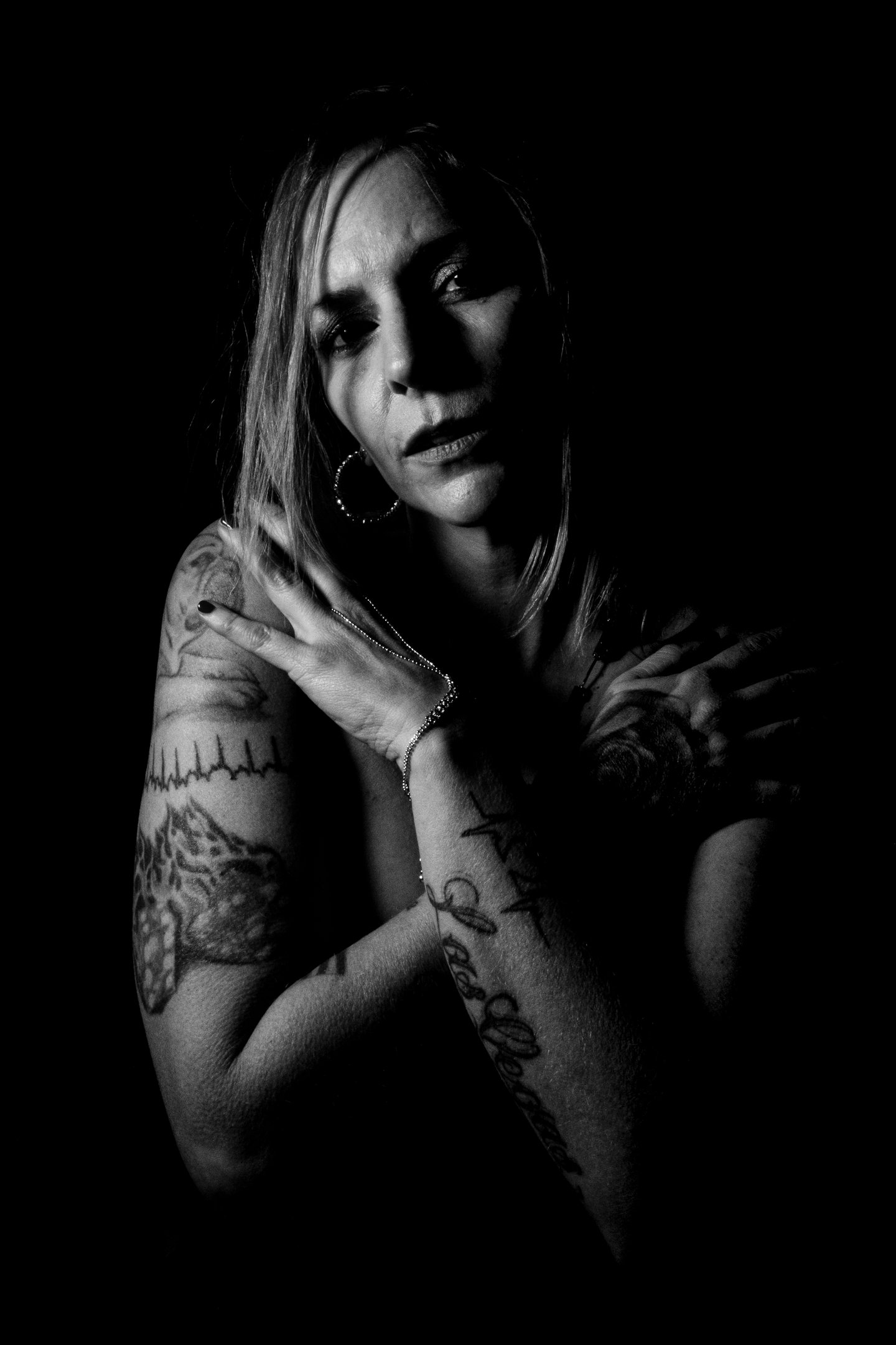 Portrait clair obscur en Vaucluse par Gilles Giordani