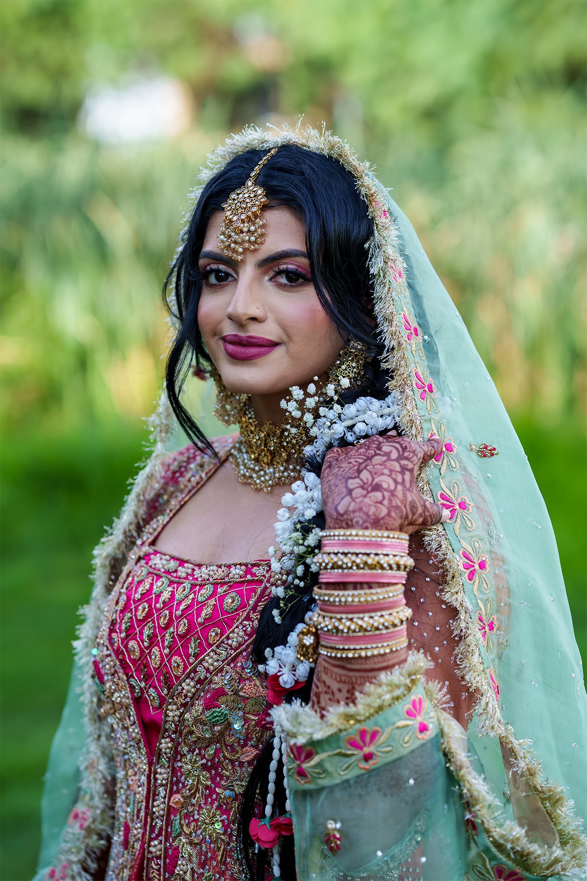 Pakistani bride in traditional wedding attire CT, NY, NJ