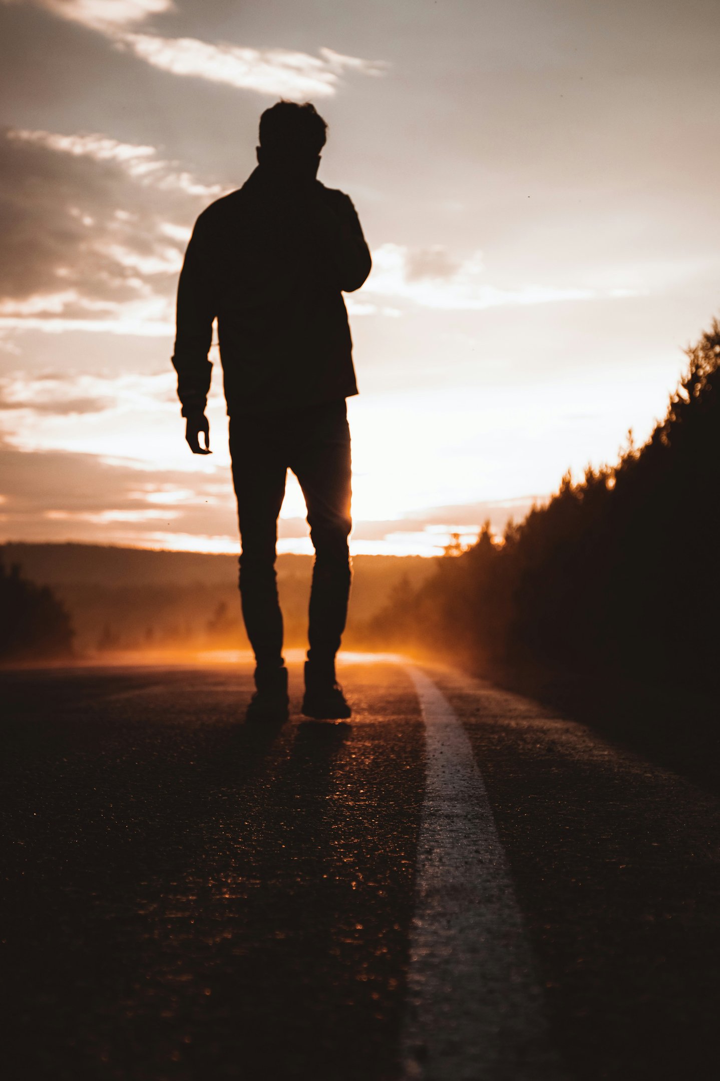 A man walking away because he needs space and time to think
