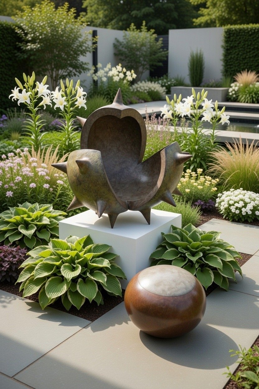 Giant Bronze Sculpture Of Horse Chestnut Conker Commission By Mark Richard Hall