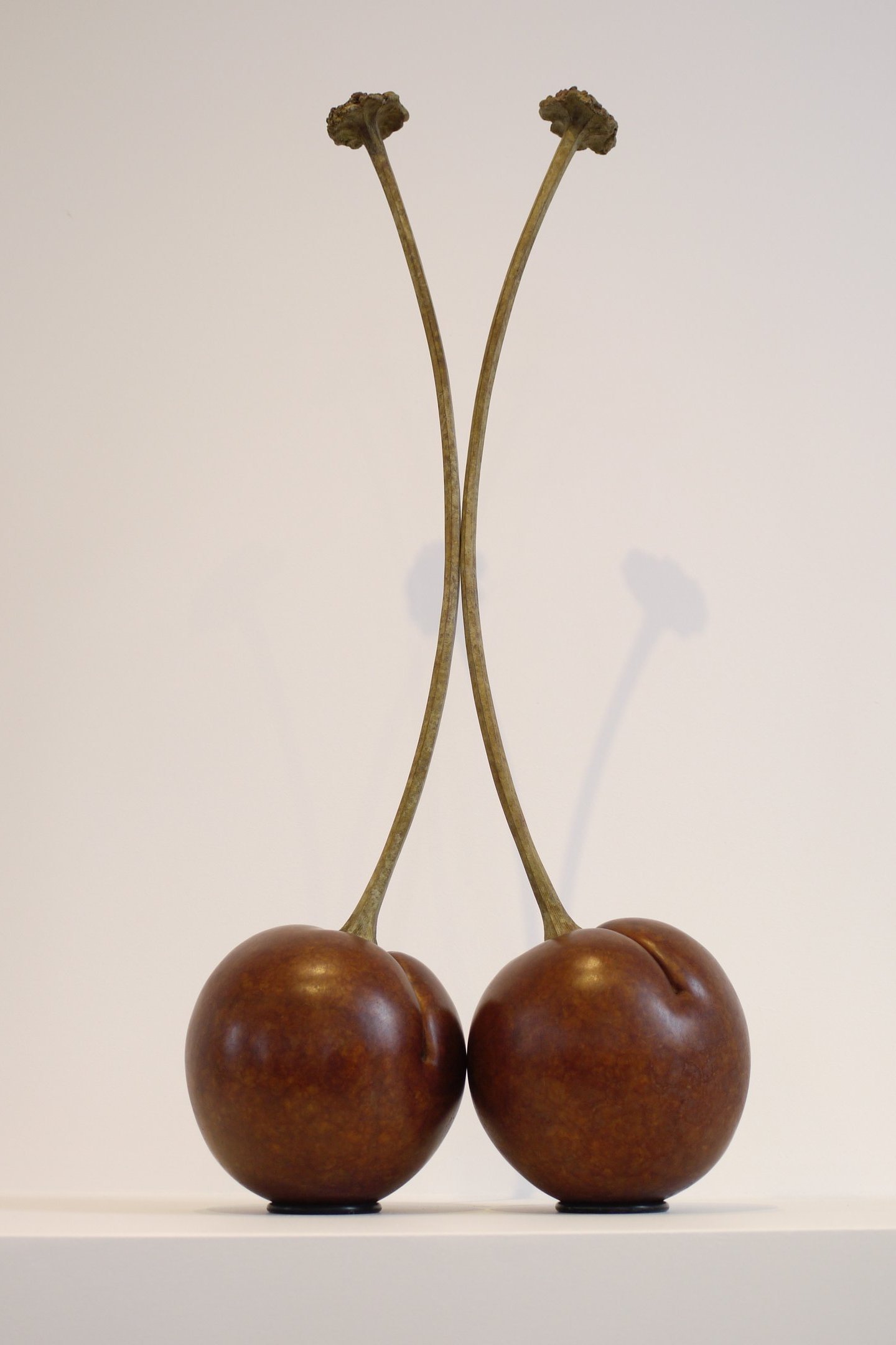 Bronze Tabletop Sculpture Of Cherries By Mark Richard Hall