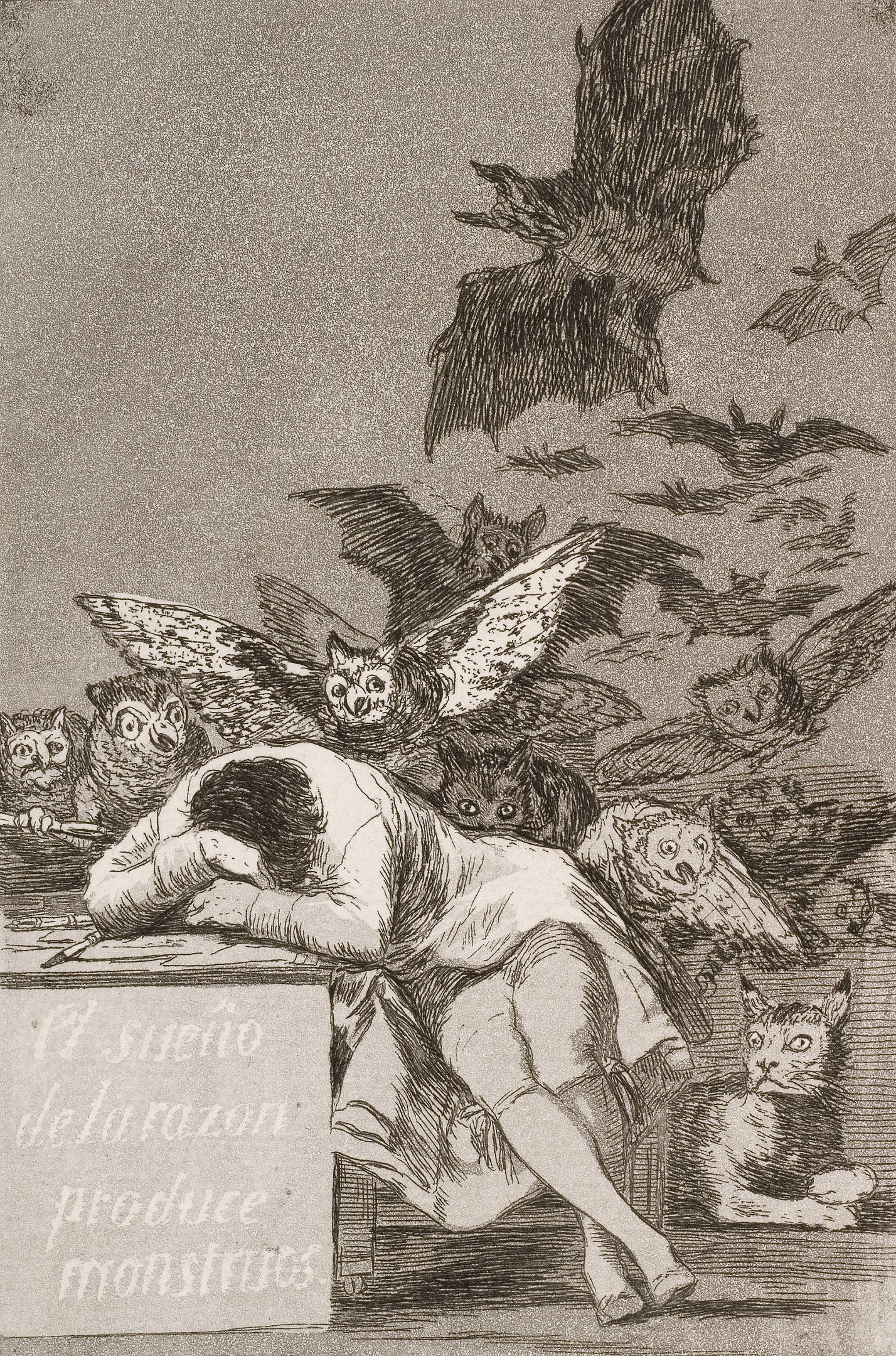 Il sonno della ragione produce mostri (1797-99) - Francisco Goya