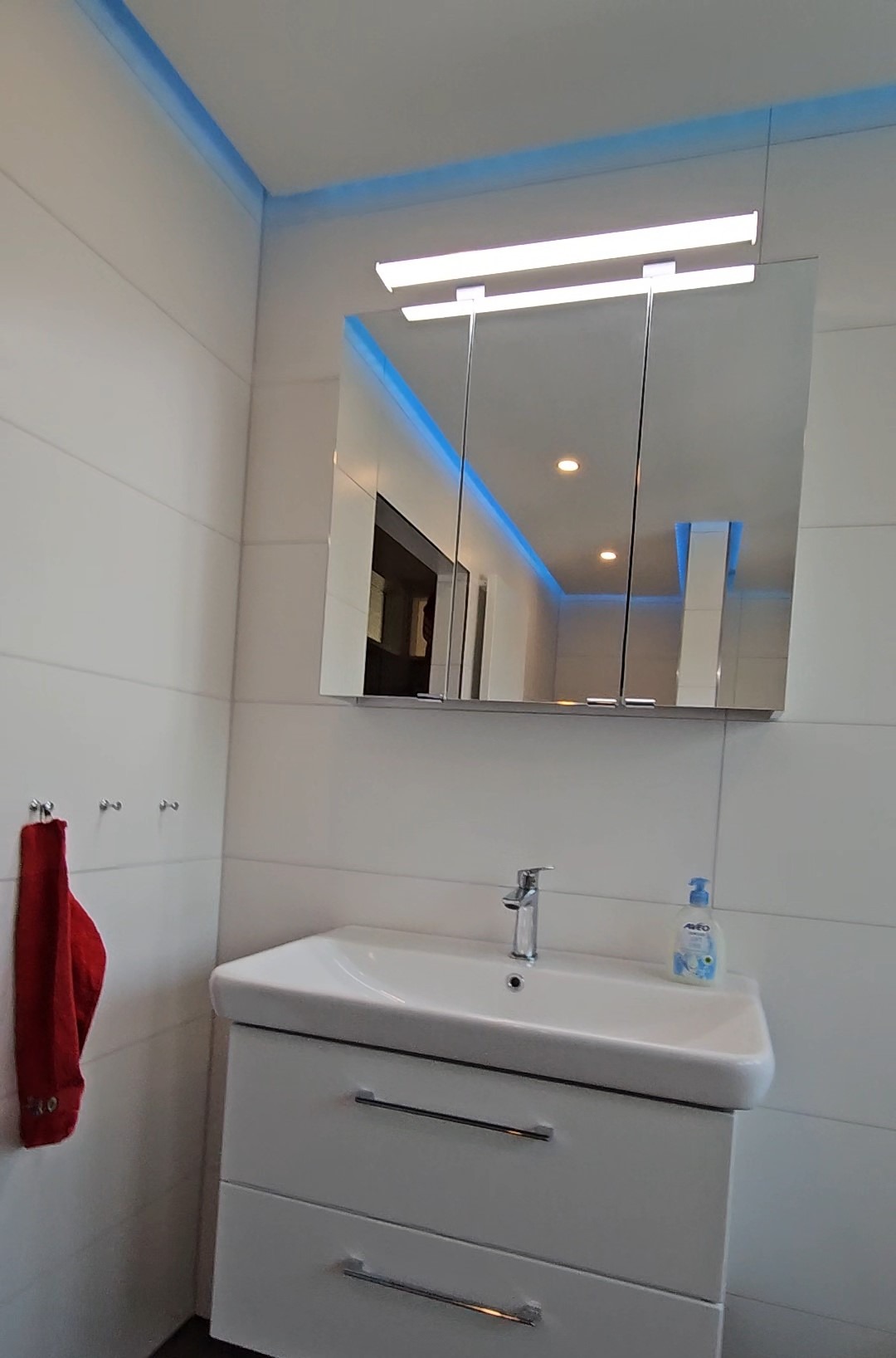 Freinsheim barrierefreies duschen bad sanierung LED elektrik wohnung waschbecken licht spotlight