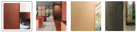 Premium fabric wall finish examples in residential interiors