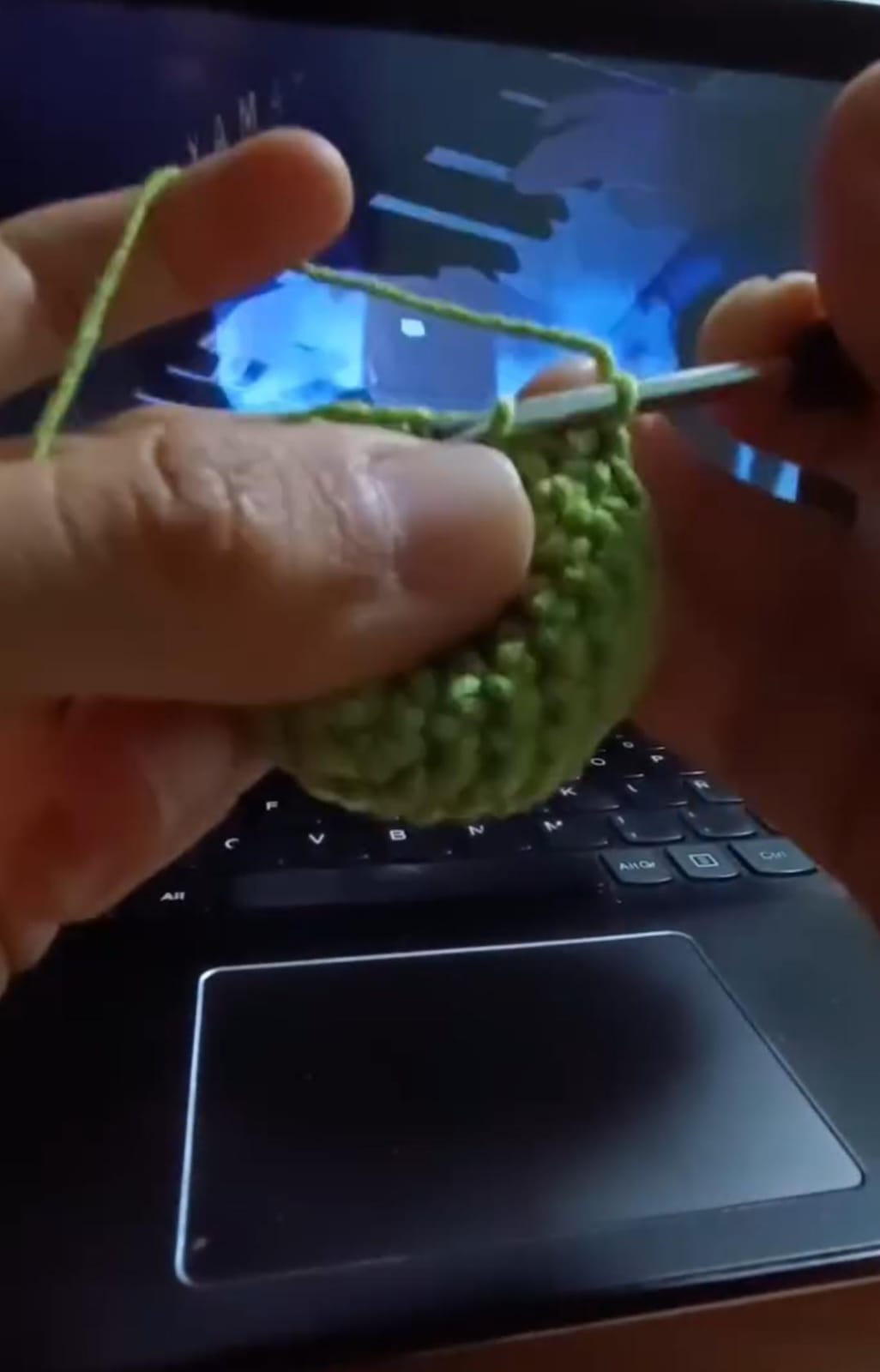 Aprendiendo a tejer crochet