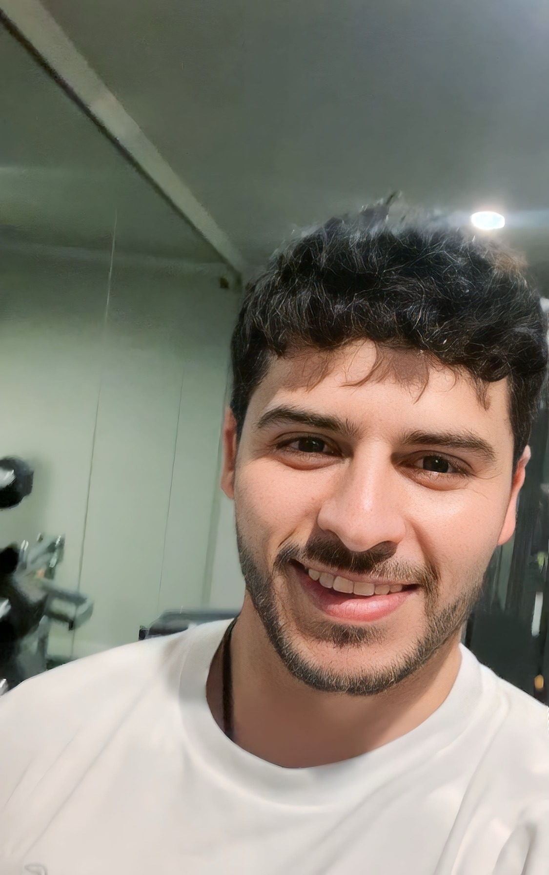 a man with a mustache and mustache on his face
