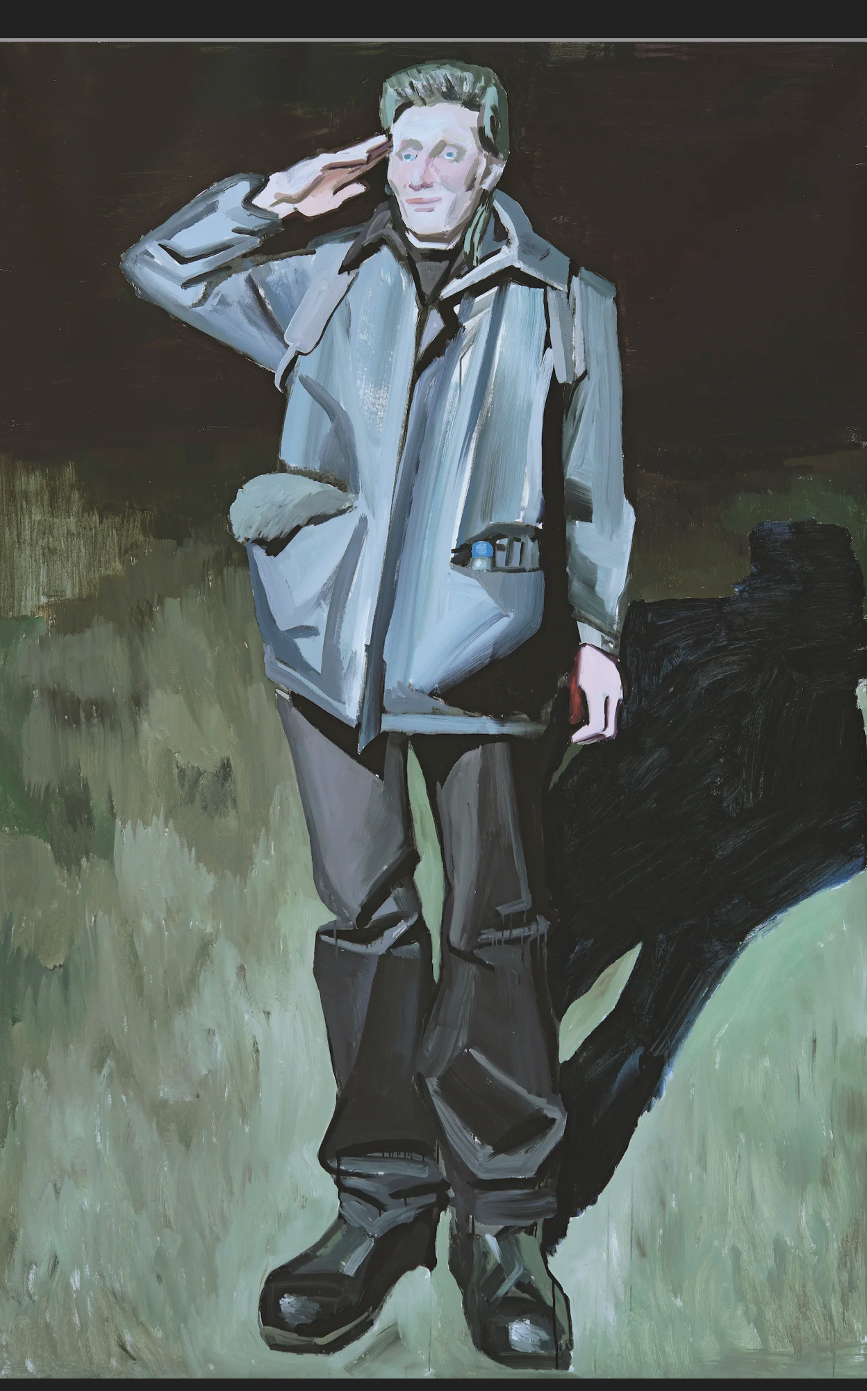 Max in the army, 2022 oil on canvas ©Lesia Khomenko