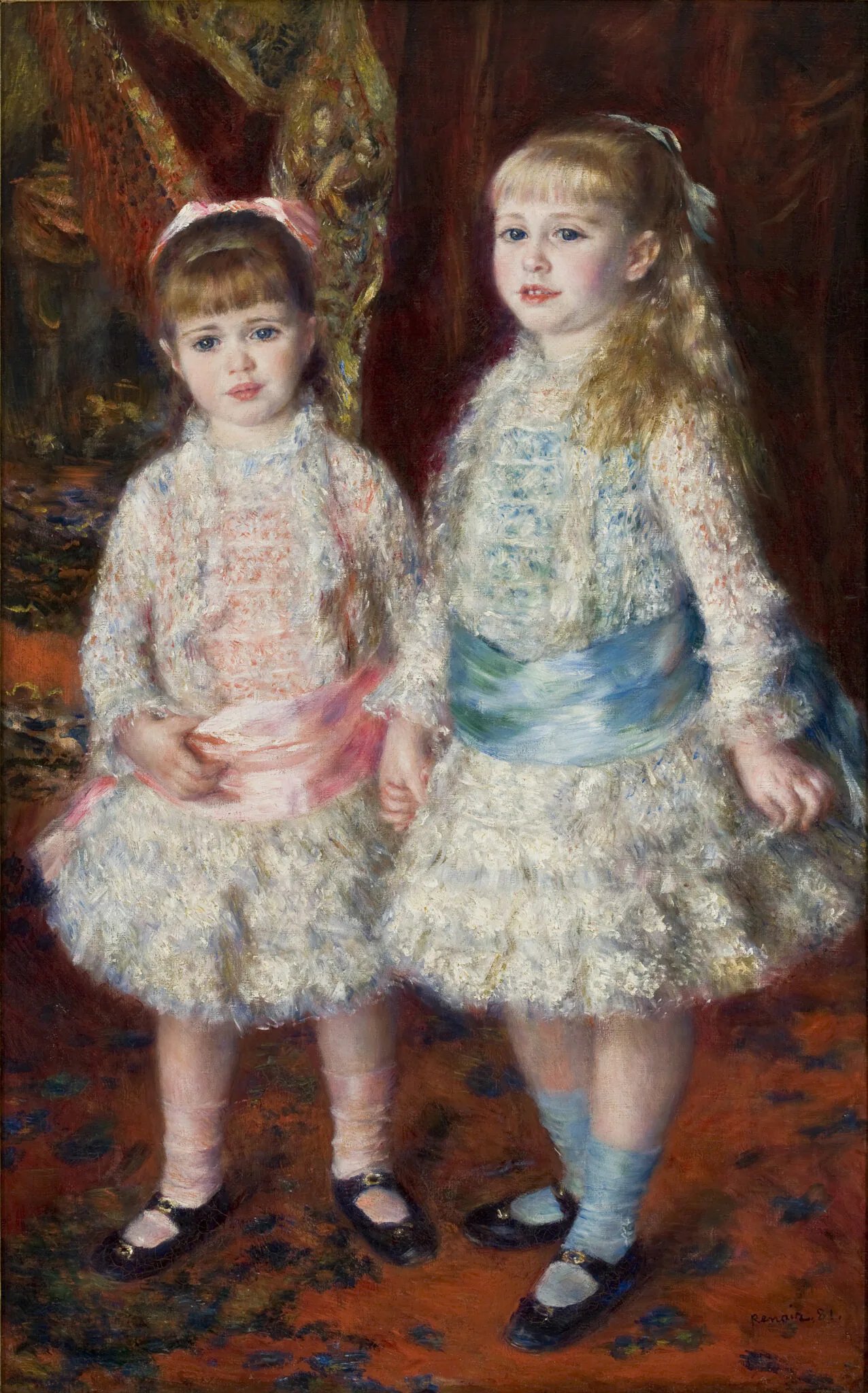 Pierre-Auguste Renoir, “Rosa e Azul (As Meninas Cahen d´Anvers)”, 1881. 