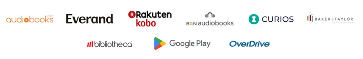 Buy from AudioBooks, Everand, Kobo, B&N, Baker & Taylor, bibliotheca, overdrive, google play, curios
