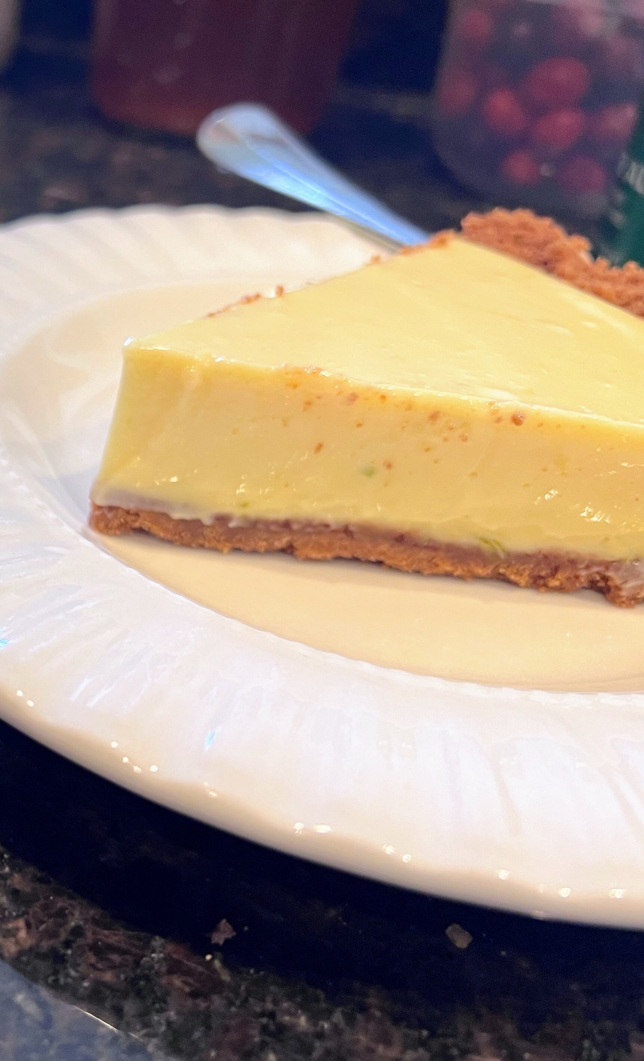 slice of key lime pie