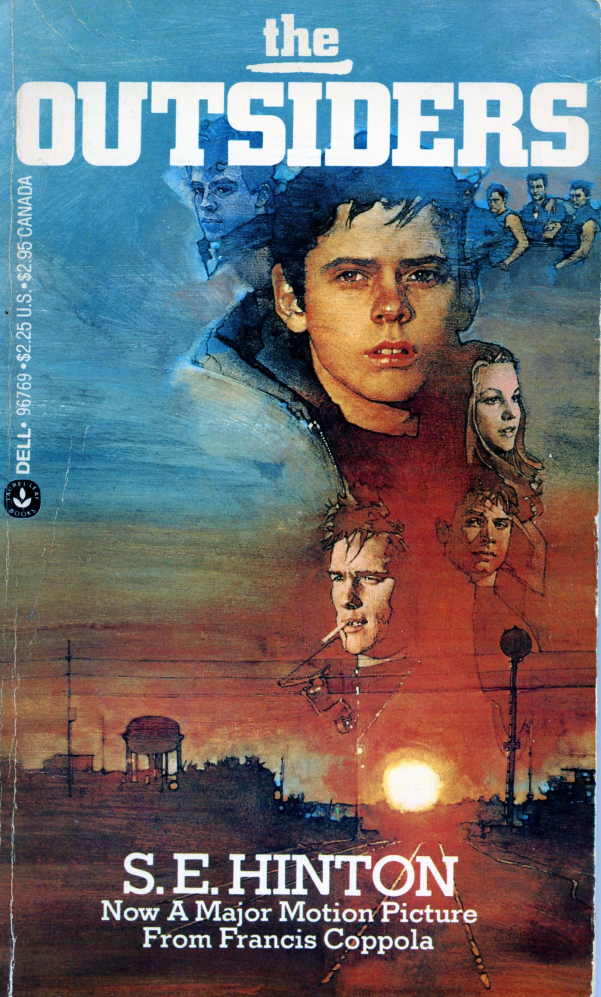 The Outsiders book cover - movie tie-in edition