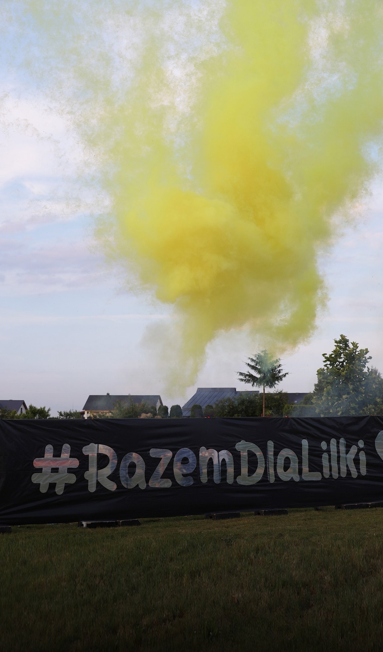 pirobaner fajerwerki z napisem atrakcja pirotechnika