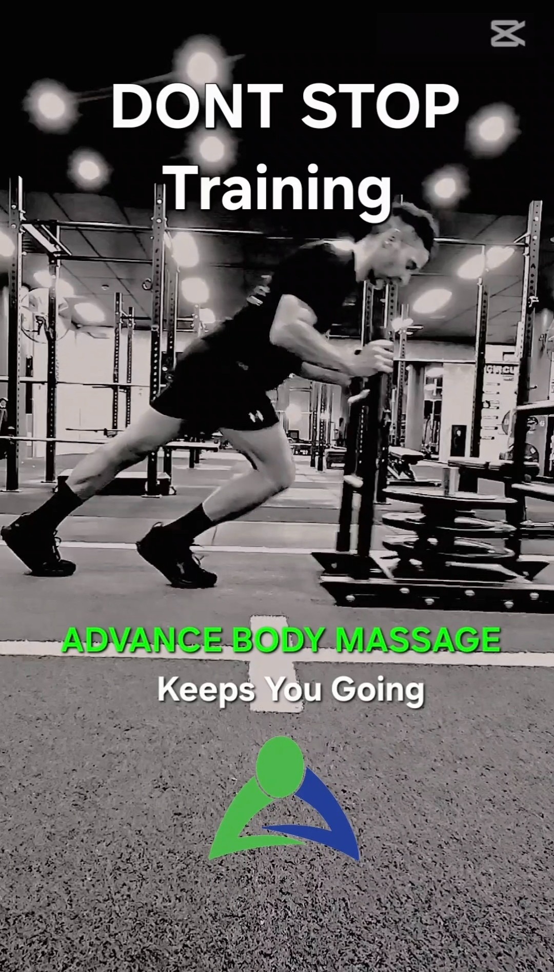 HYROX training - Male Sled Pushing