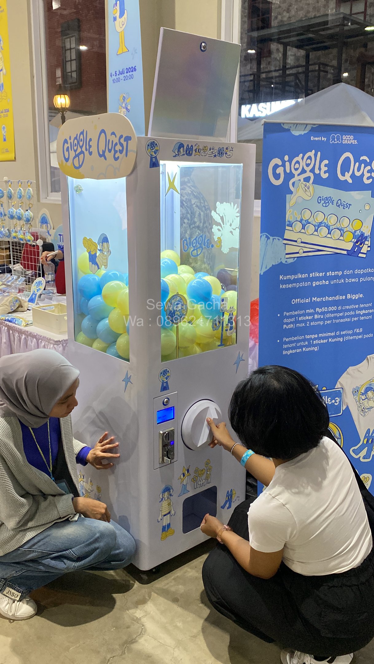 Sewa mesin gacha interaktif