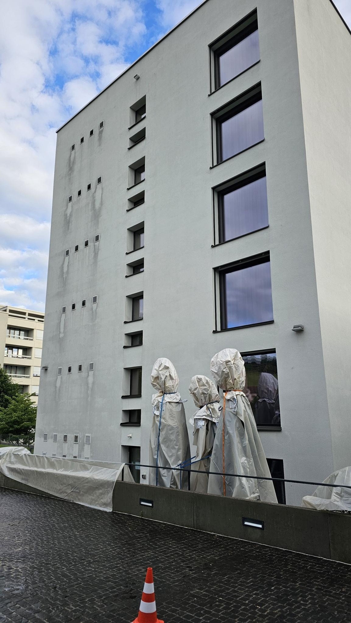 fasado plovimas dronu 