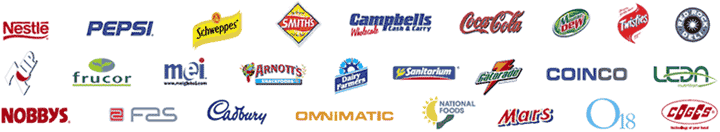 Vending machines various well known product brands 