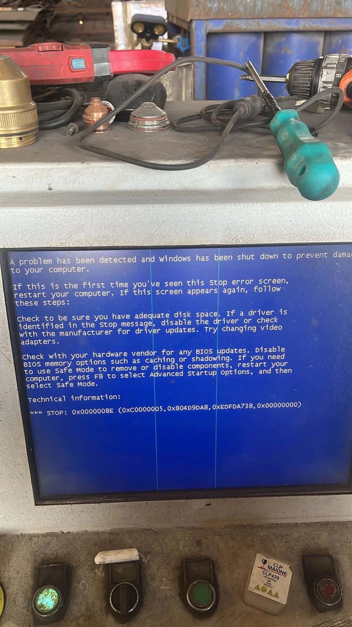 Hypertherm cnc hard disk hatası, hypertherm cnc plazma teknik servis, hard disk tamiri