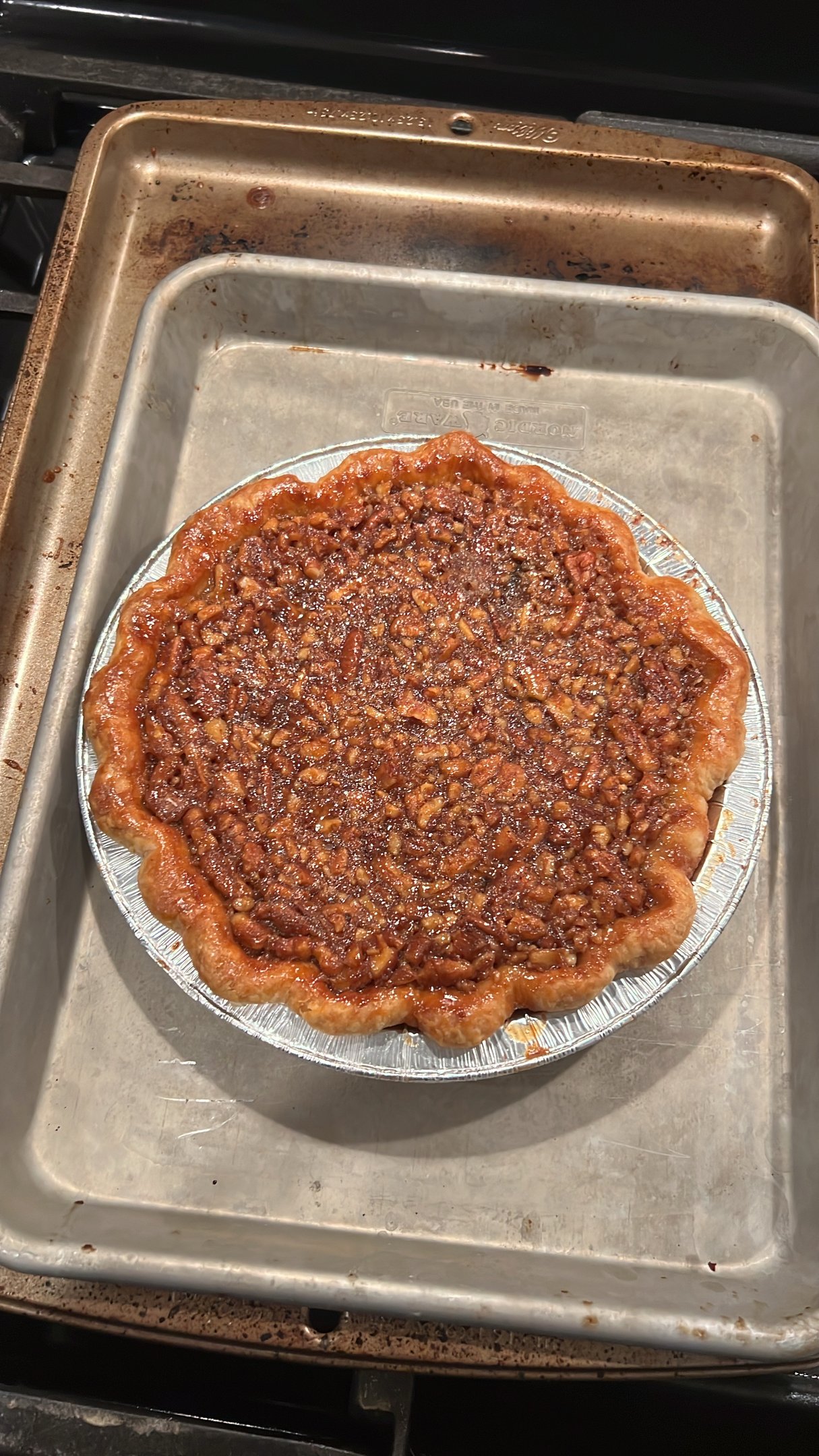 six inch bourbon pecan pie