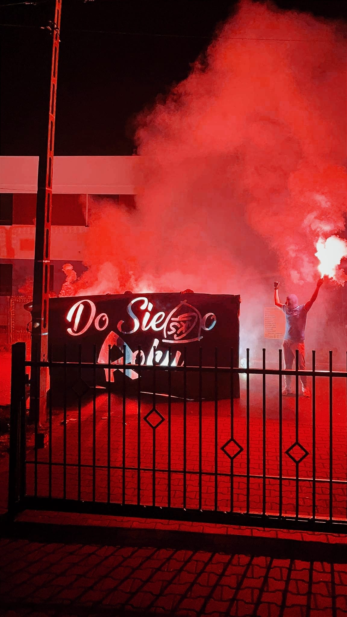 race morskie baner pirofolia herb ruch chorzów racowisko sylwester nowy rok