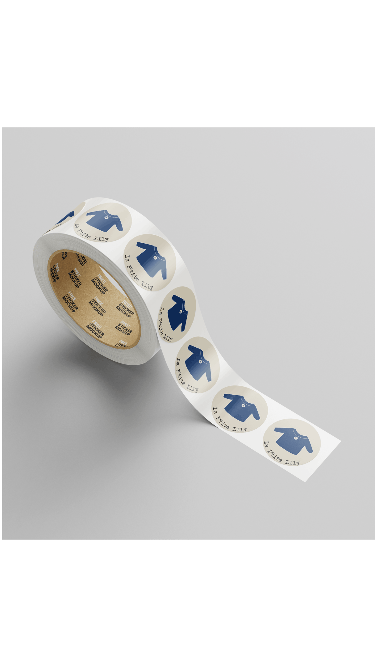 Autocollants circulaires arborant le logo pour la fermeture de colis ou cadeaux