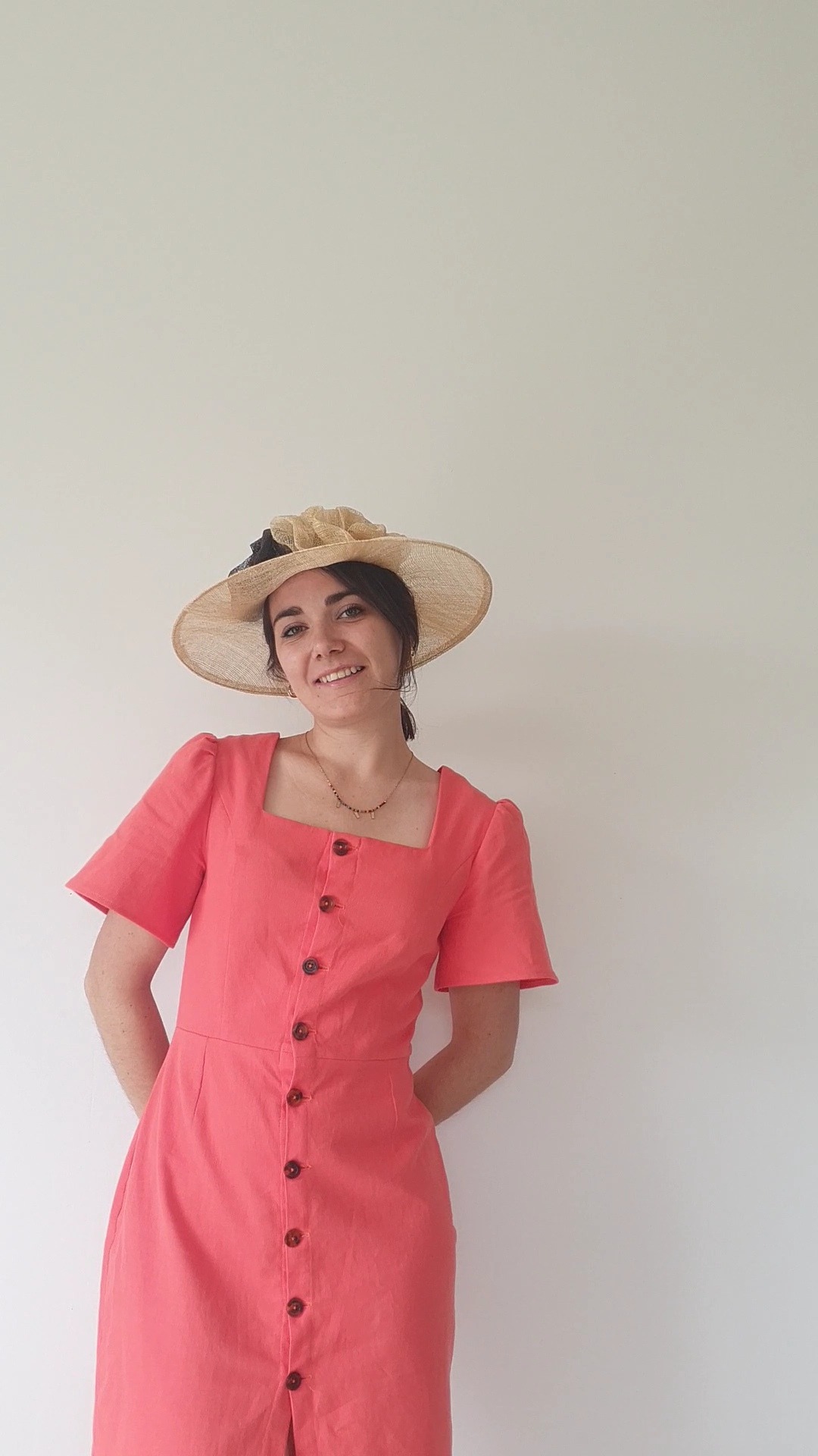 tenue sur-mesure robe corail