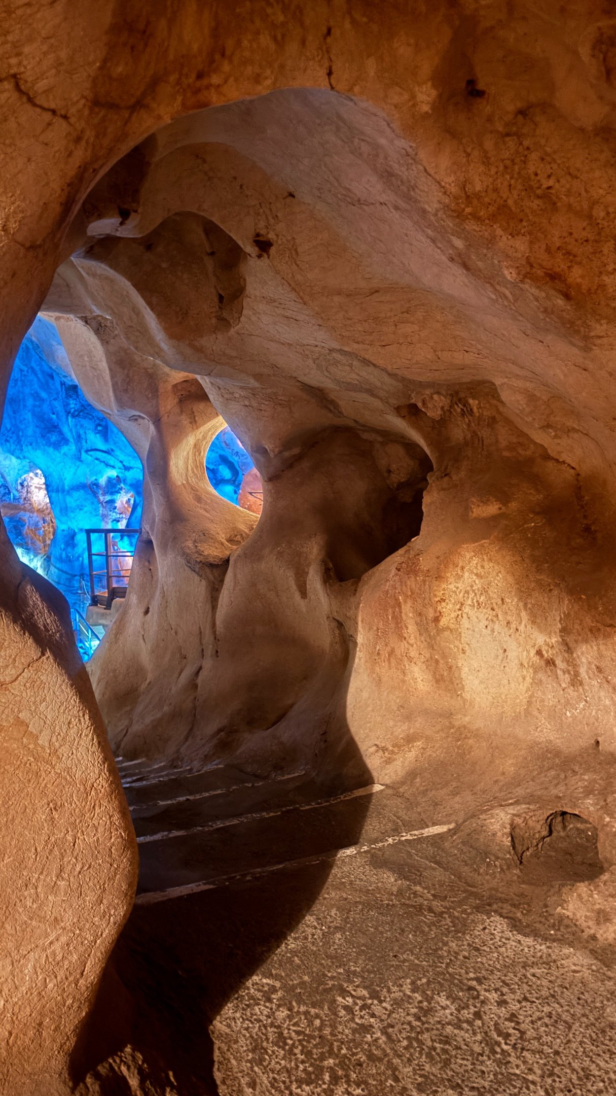 underground cave shaped by the sea