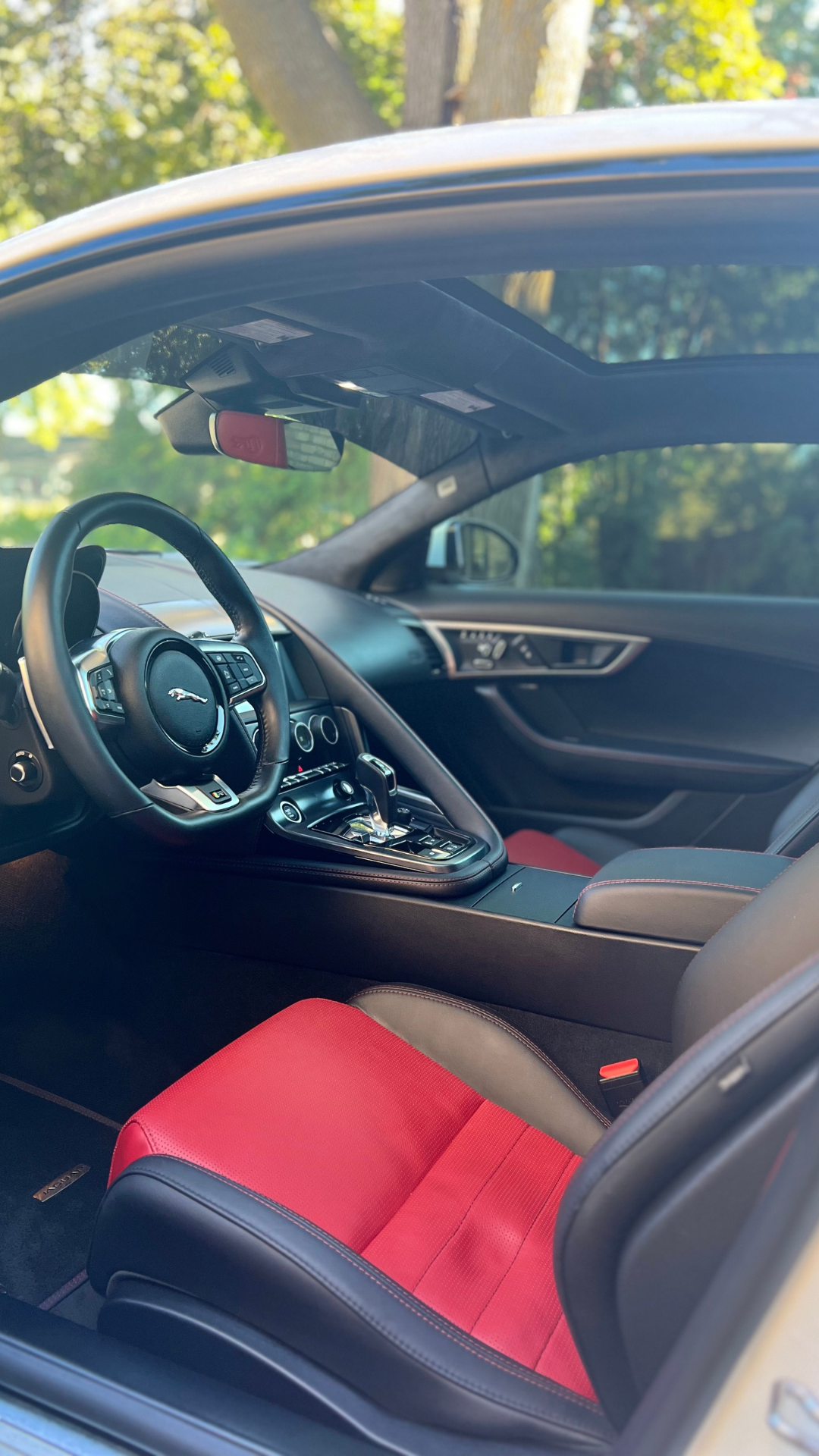 Premium interior detail with no dust on a sports car - looks new