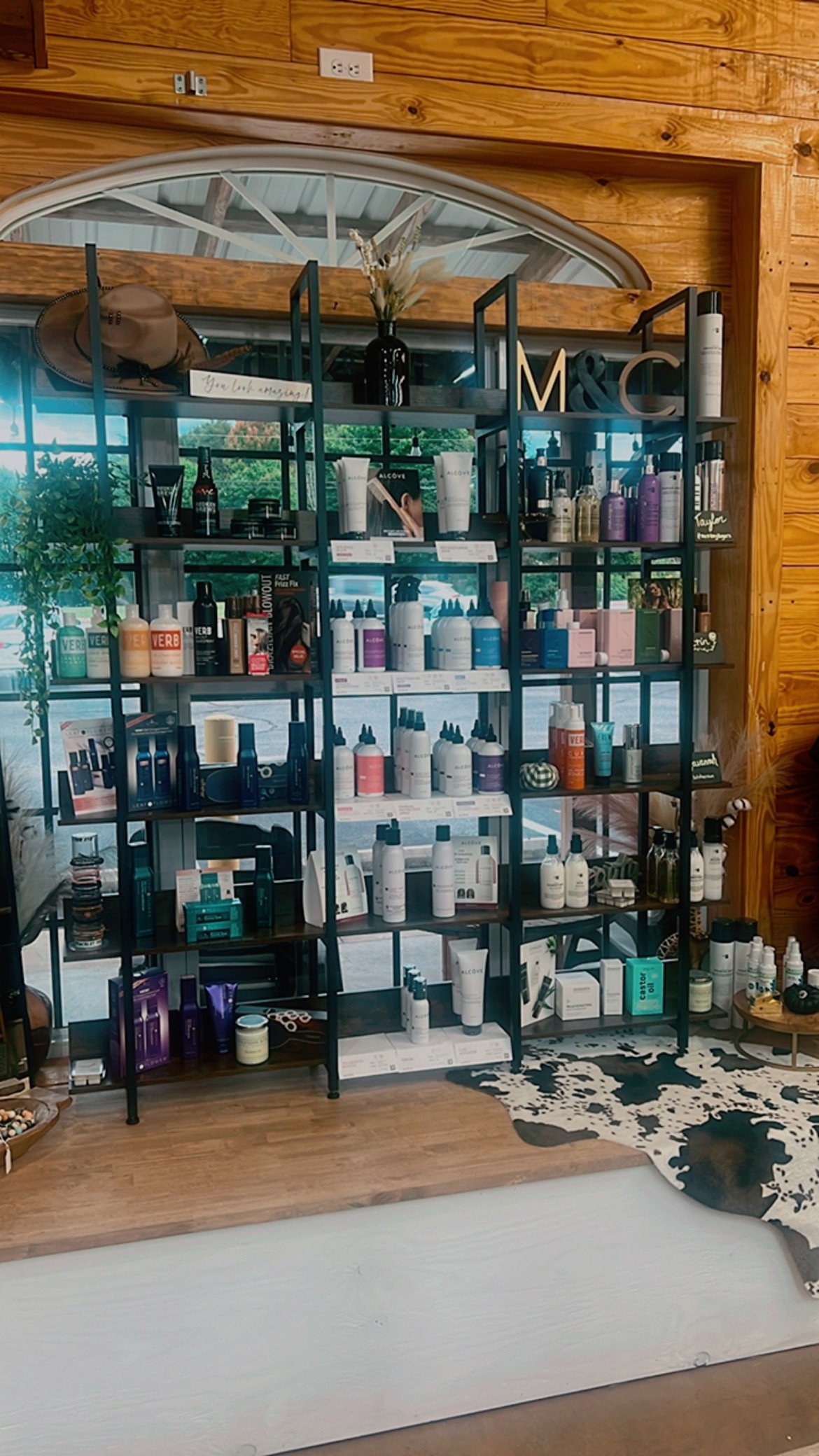 hair products at Meraki and Co salon 