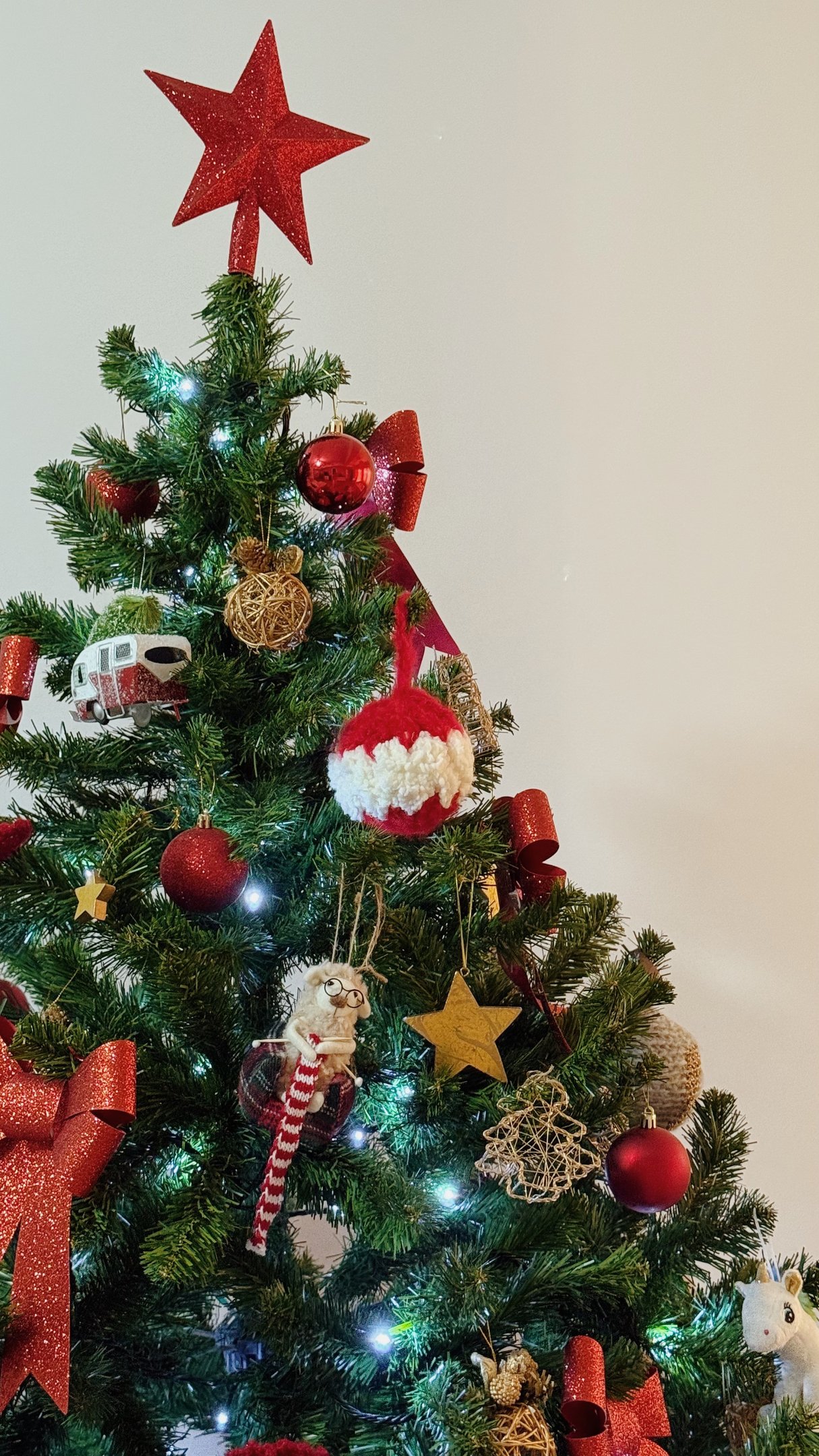 patron crochet bola arbol navidad