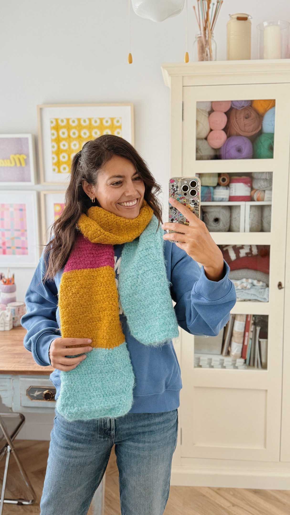 Patron crochet bufanda facil