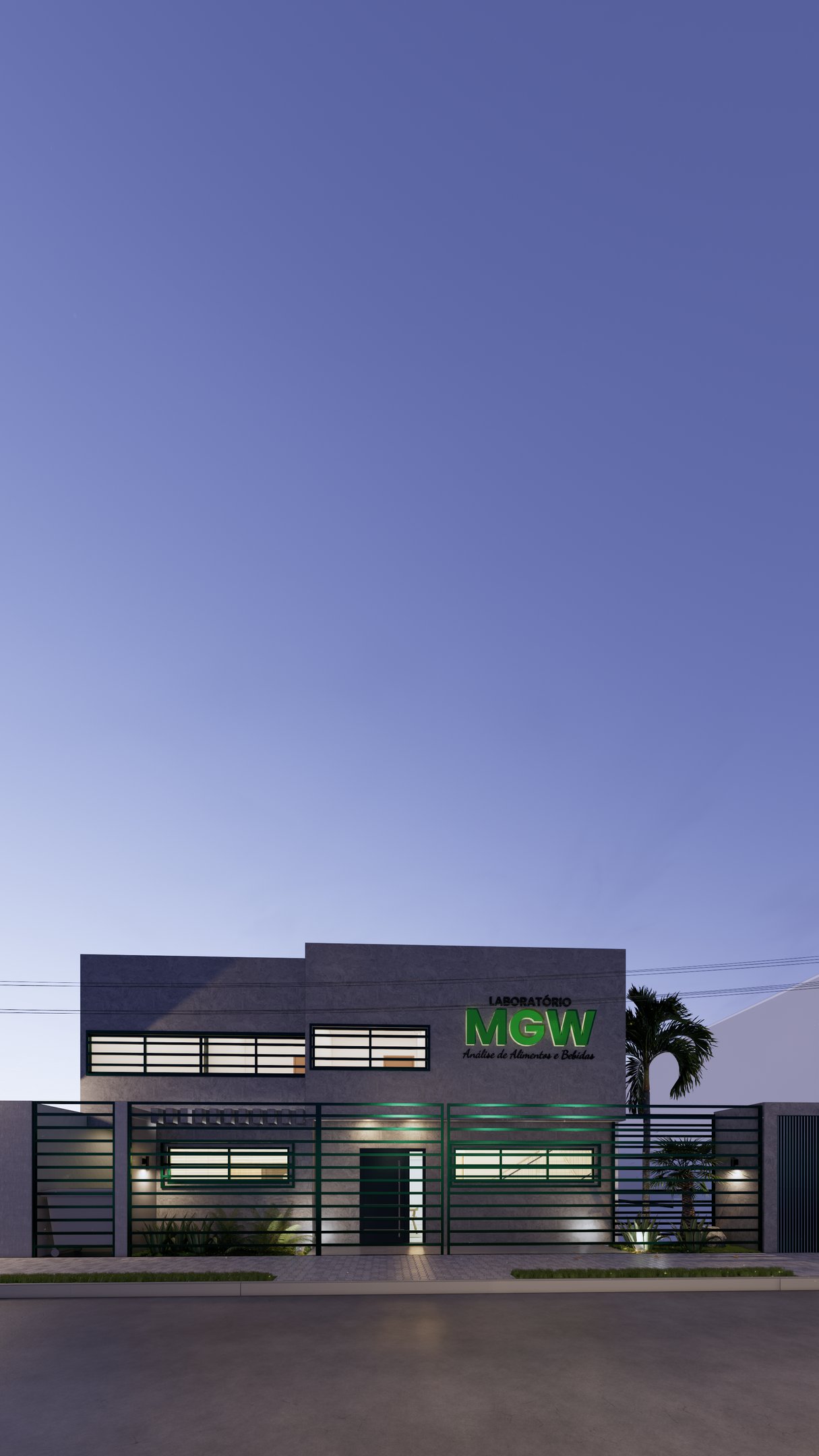 Laboratório MGW com fachada moderna reformada pelo Studio Âmbito em Mato Grosso, com design arquitet