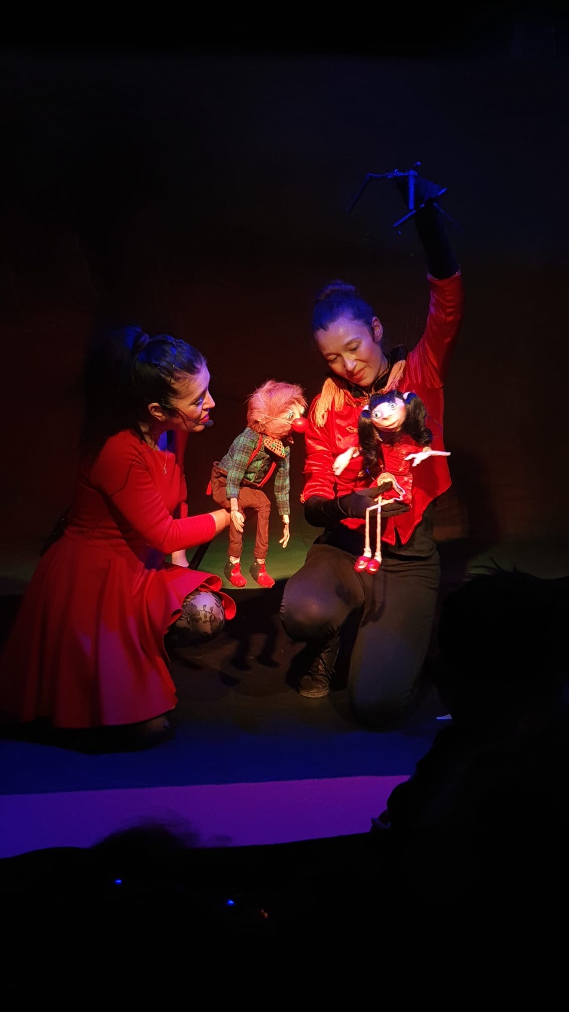Les marionnettes à tiges et à fil du spectacle Roméo & la foret des jouets oubliés