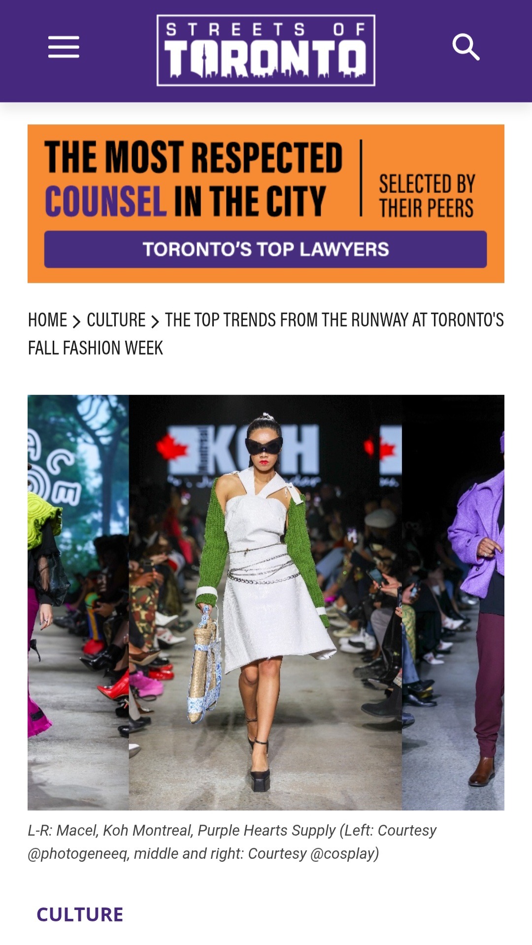 The top trends from the runway at Toronto