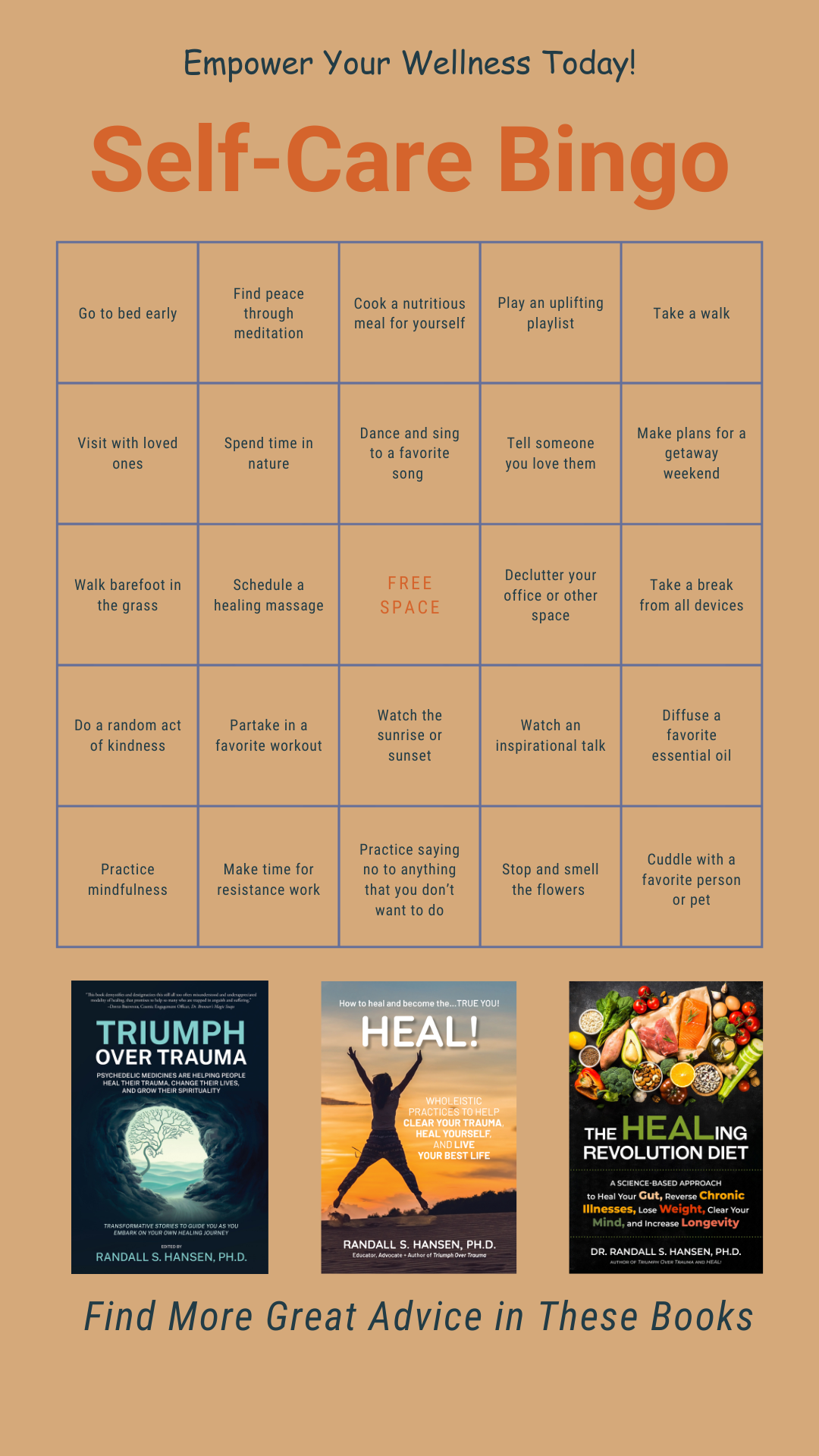 self-care bingo