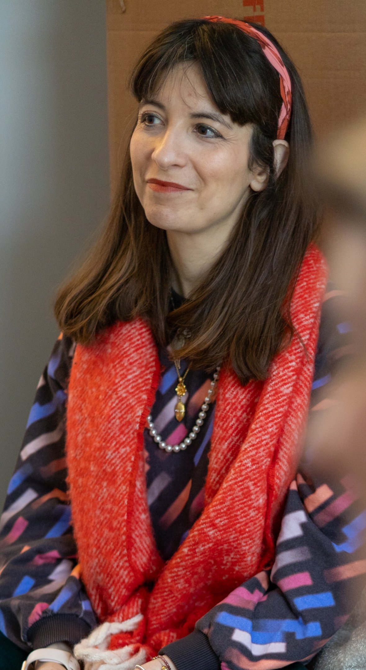 Close up image of a woman smiling
