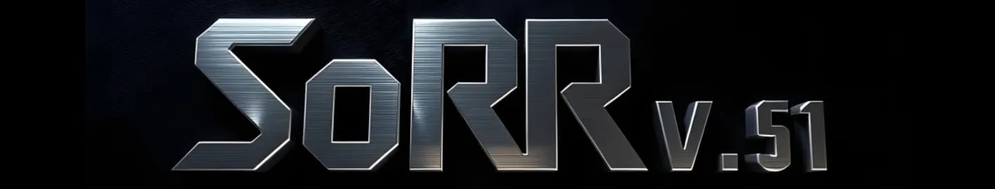 a logo for a game engine sorr v.5.1