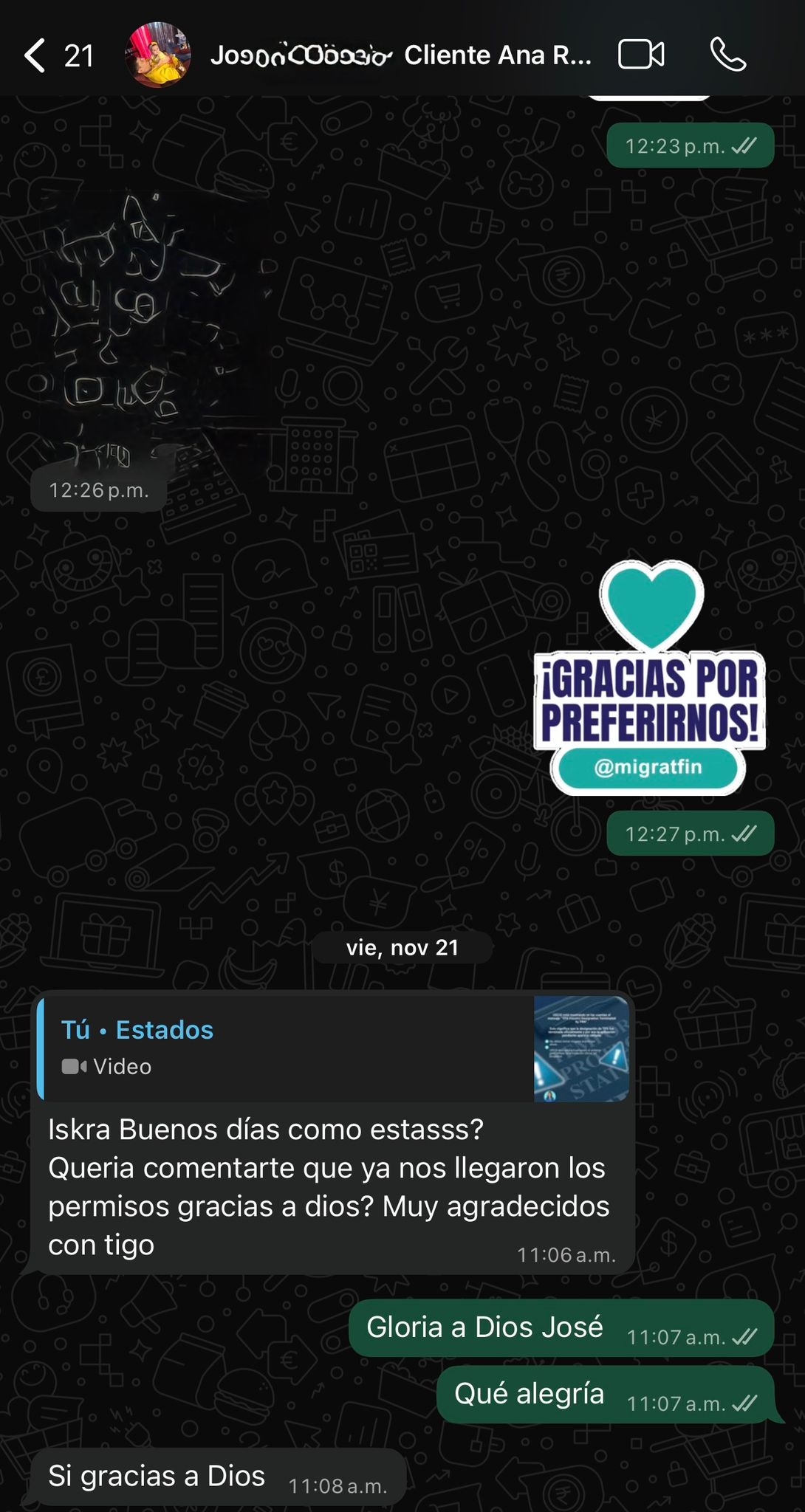 testimonios Migratfin Solutions
