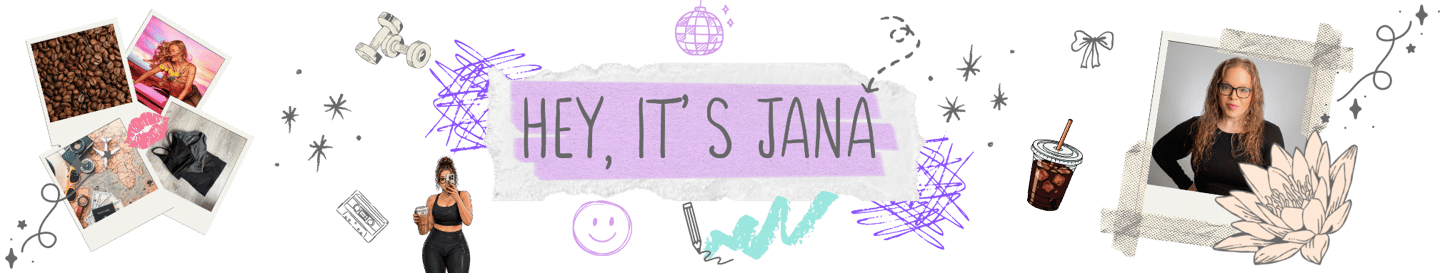 Jana Johnson personal links page featuring Disco Drop Market, favorite finds, social media links