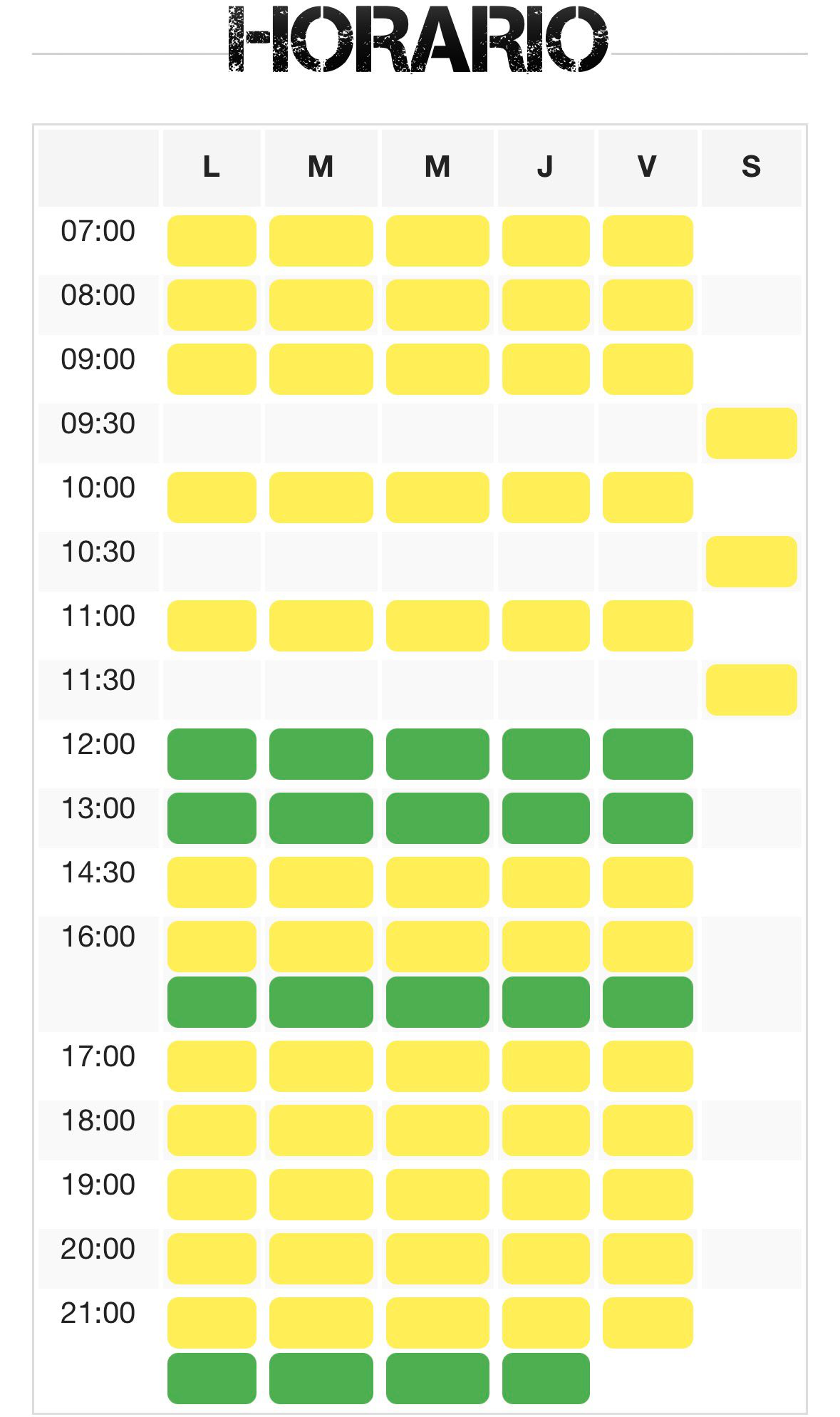 Horarios Hyrox y Deka en Rivas