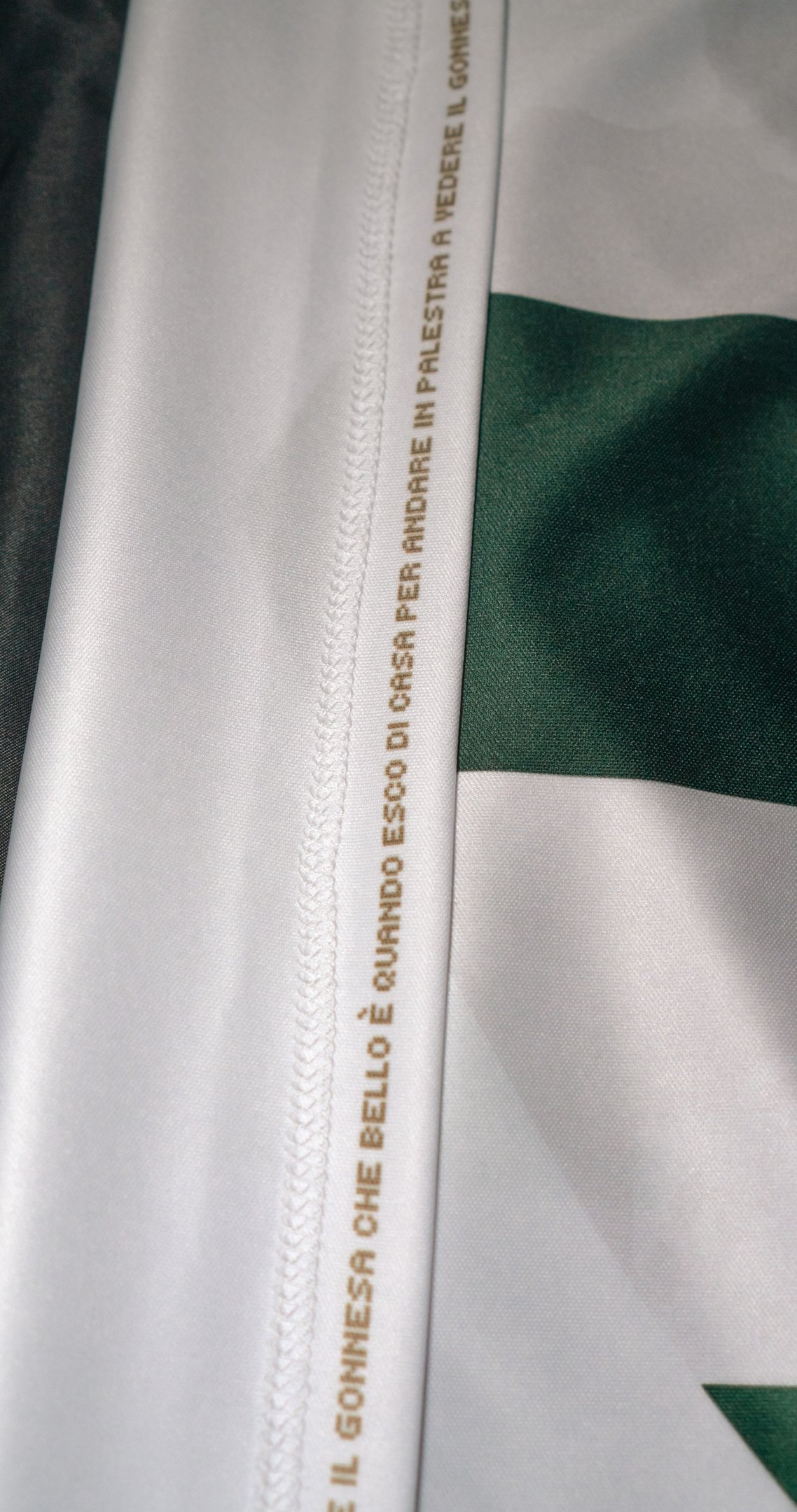 Dettagli orlo maglia gara Home Gonnesa Calcio a 5 by Virmax