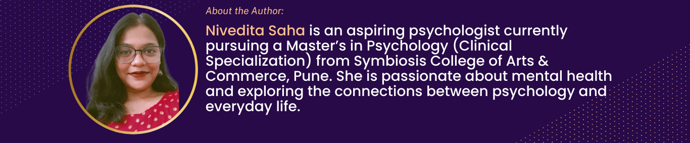 About the author Nivedita Saha