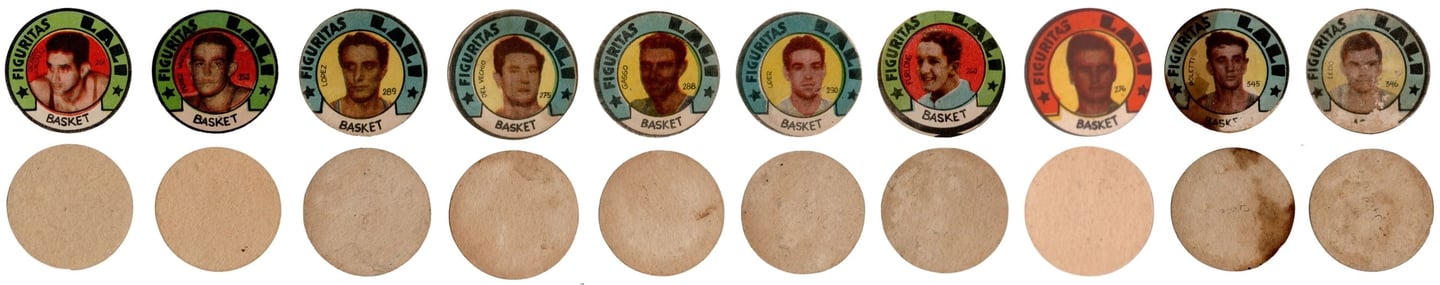 1952 Argentinian Basketball Players Sport Disc Lali Cards