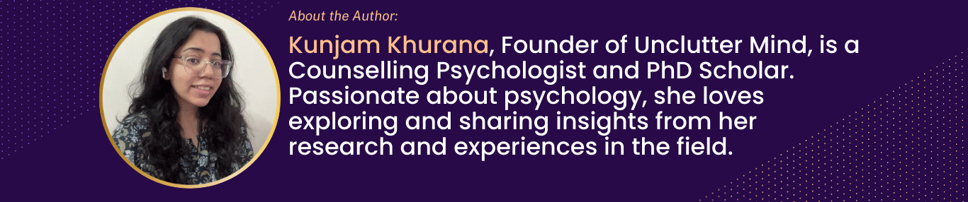 About the author : Kunjam Khurana