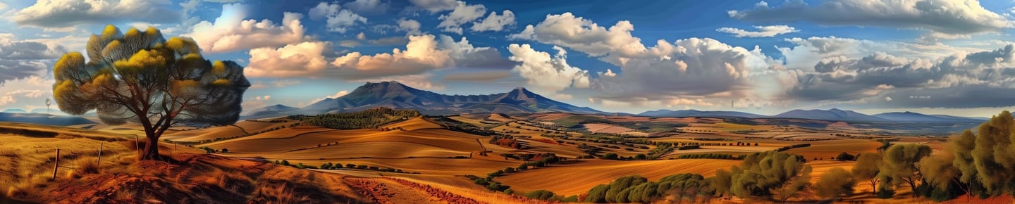 An illustrative scenic view of an Andalusian landscape